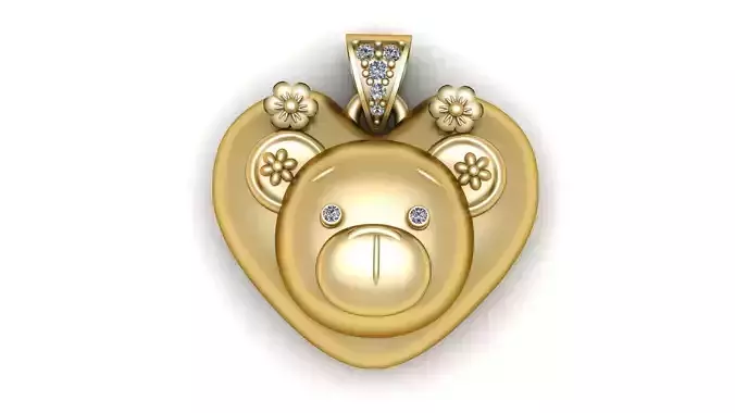 HEART TREADY PENDANT 3D PRINTABLE MODEL 