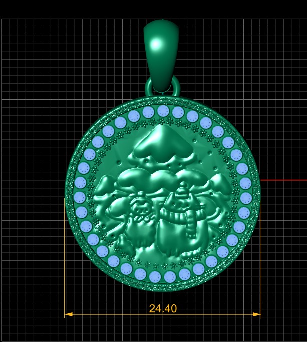  CONNEMORATIVE COIN NEW YEAR GIFT CHRISTMAS 3D PRINTABLE MODEL 3D print model_4