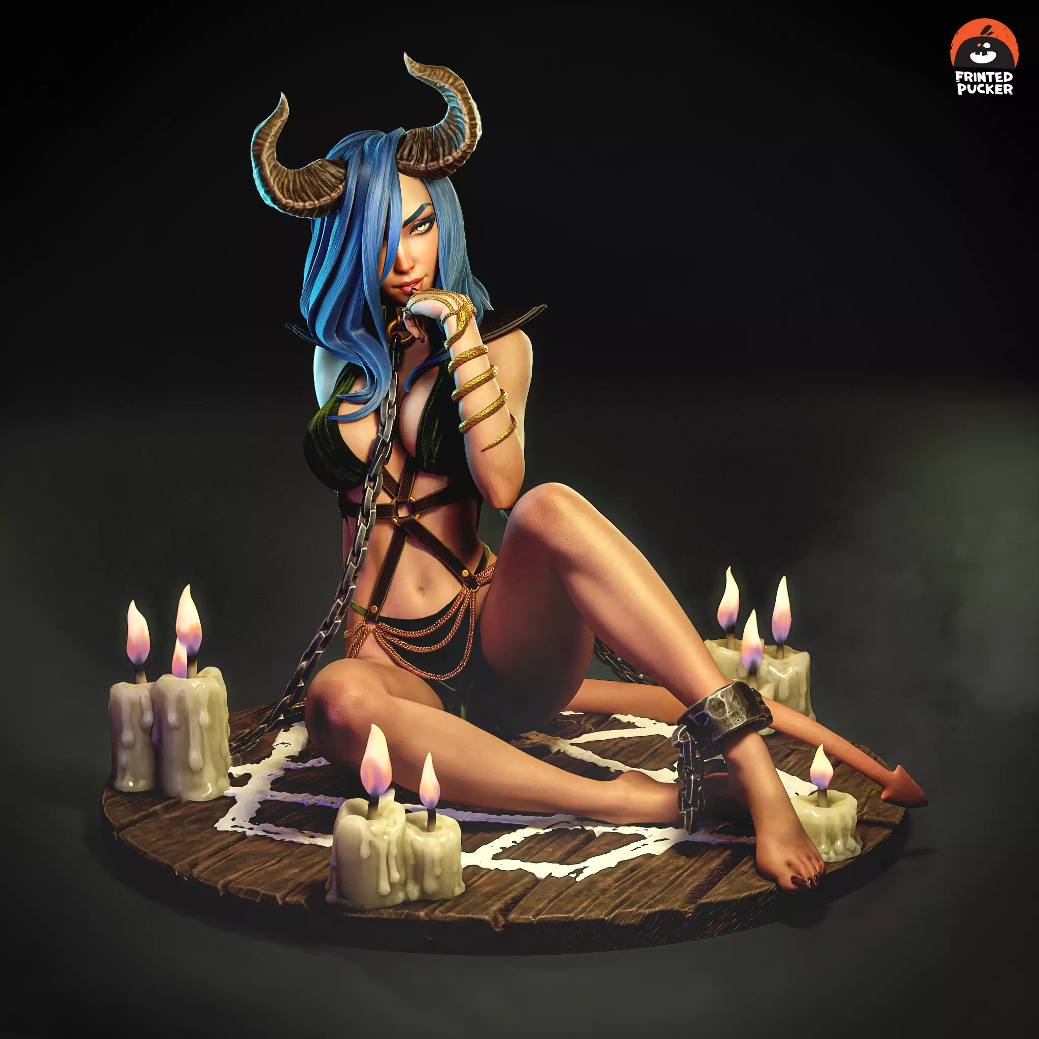 Demoness 3D print model_0