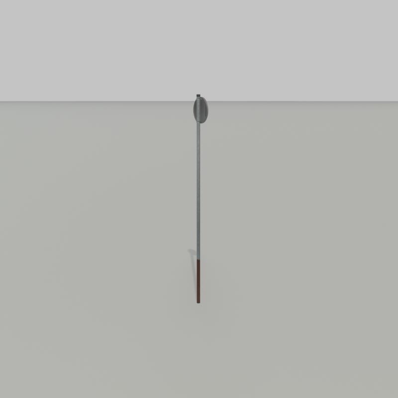 Traffic sign 274-110 Speed limit 110 km h Size 1 Low-poly 3D model_23