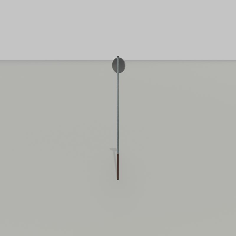 Traffic sign 274-120 Speed limit 120 km h Size 1 Low-poly 3D model_22