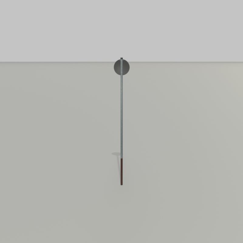 Traffic sign 274-120 Speed limit 120 km h Size 1 Low-poly 3D model_35