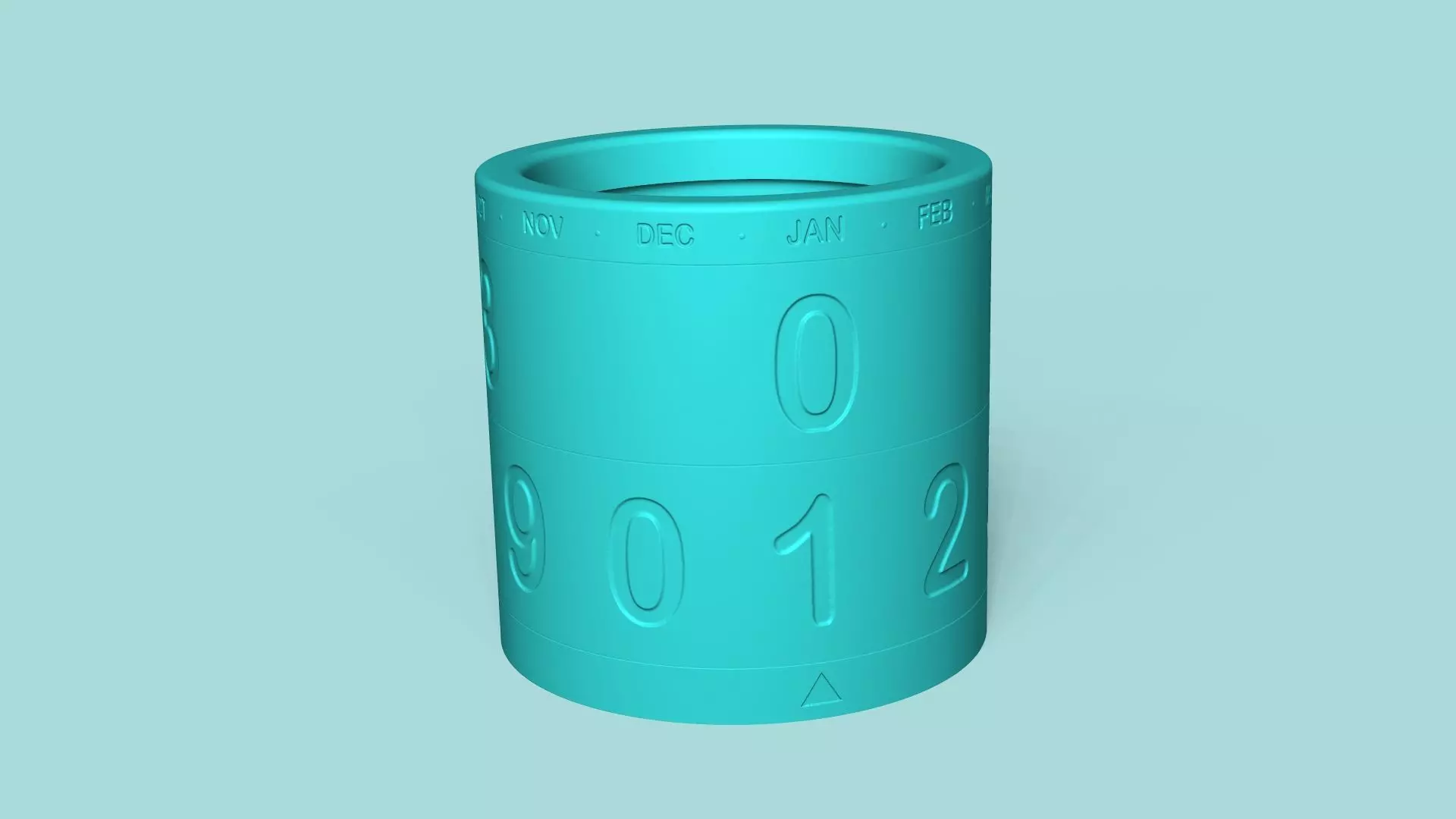 Calendar Vase - Spinning - Plant Pot - Home Decor 3D print model_0