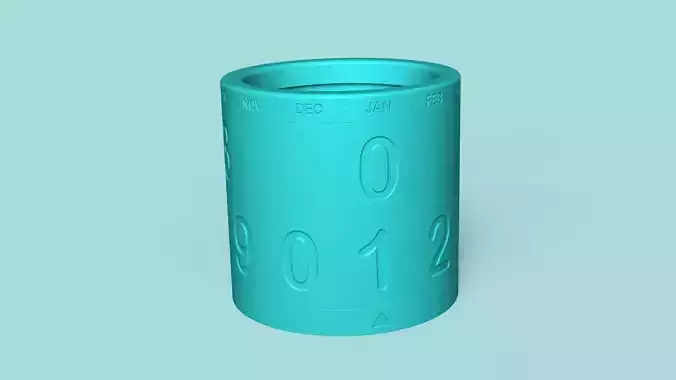 Calendar Vase - Spinning - Plant Pot - Home Decor 3D print model