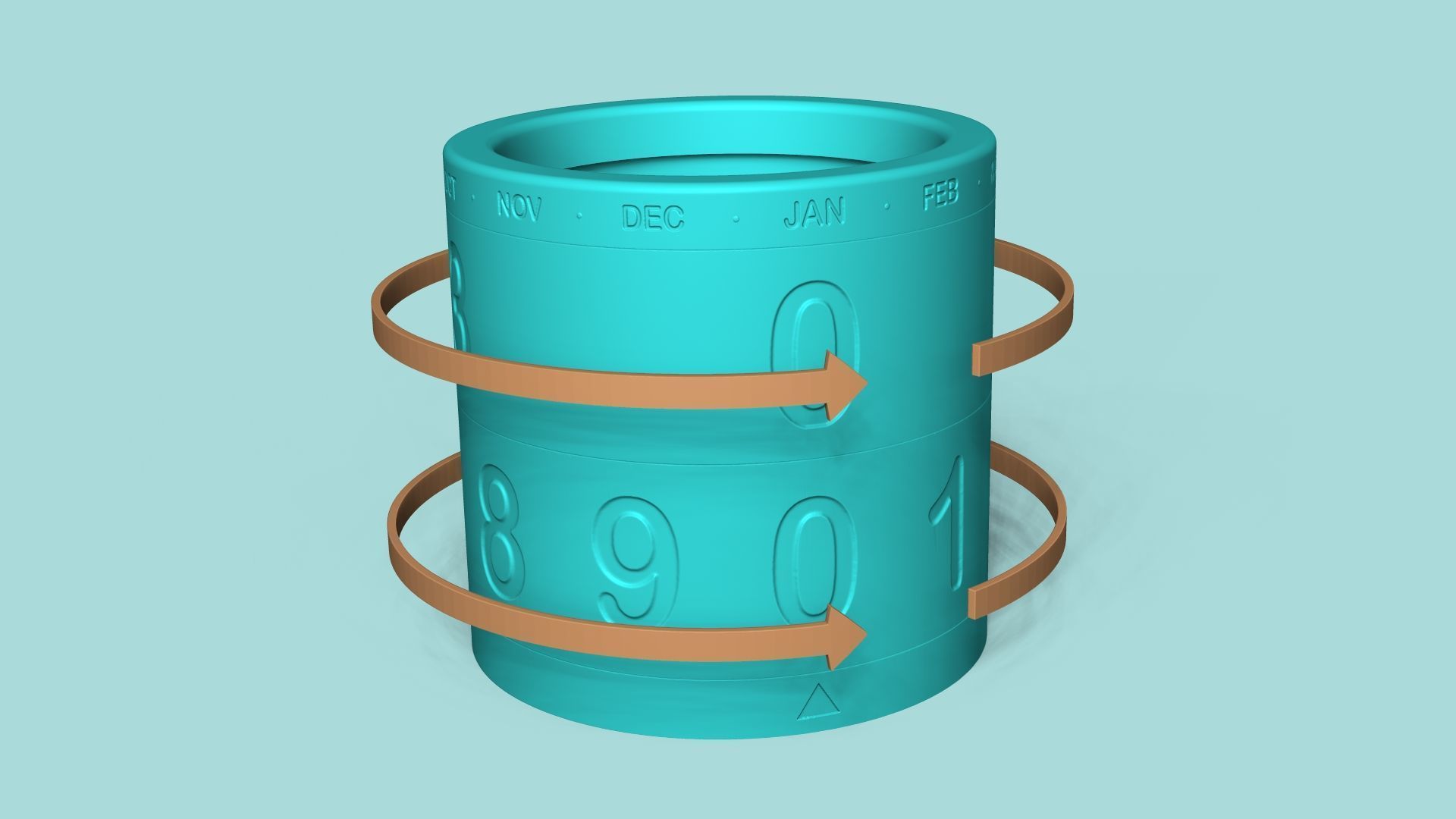 Calendar Vase - Spinning - Plant Pot - Home Decor 3D print model_5