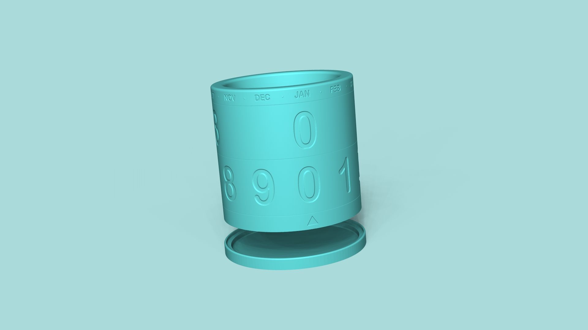 Calendar Vase - Spinning - Plant Pot - Home Decor 3D print model_10
