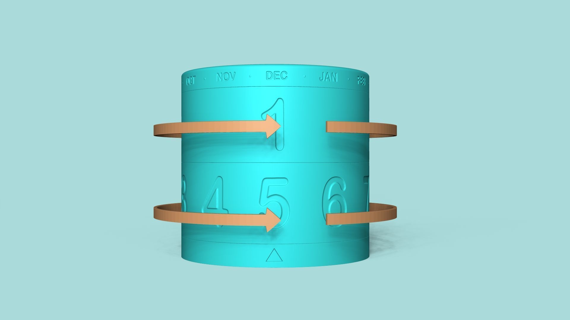 Calendar Vase - Spinning - Plant Pot - Home Decor 3D print model_1