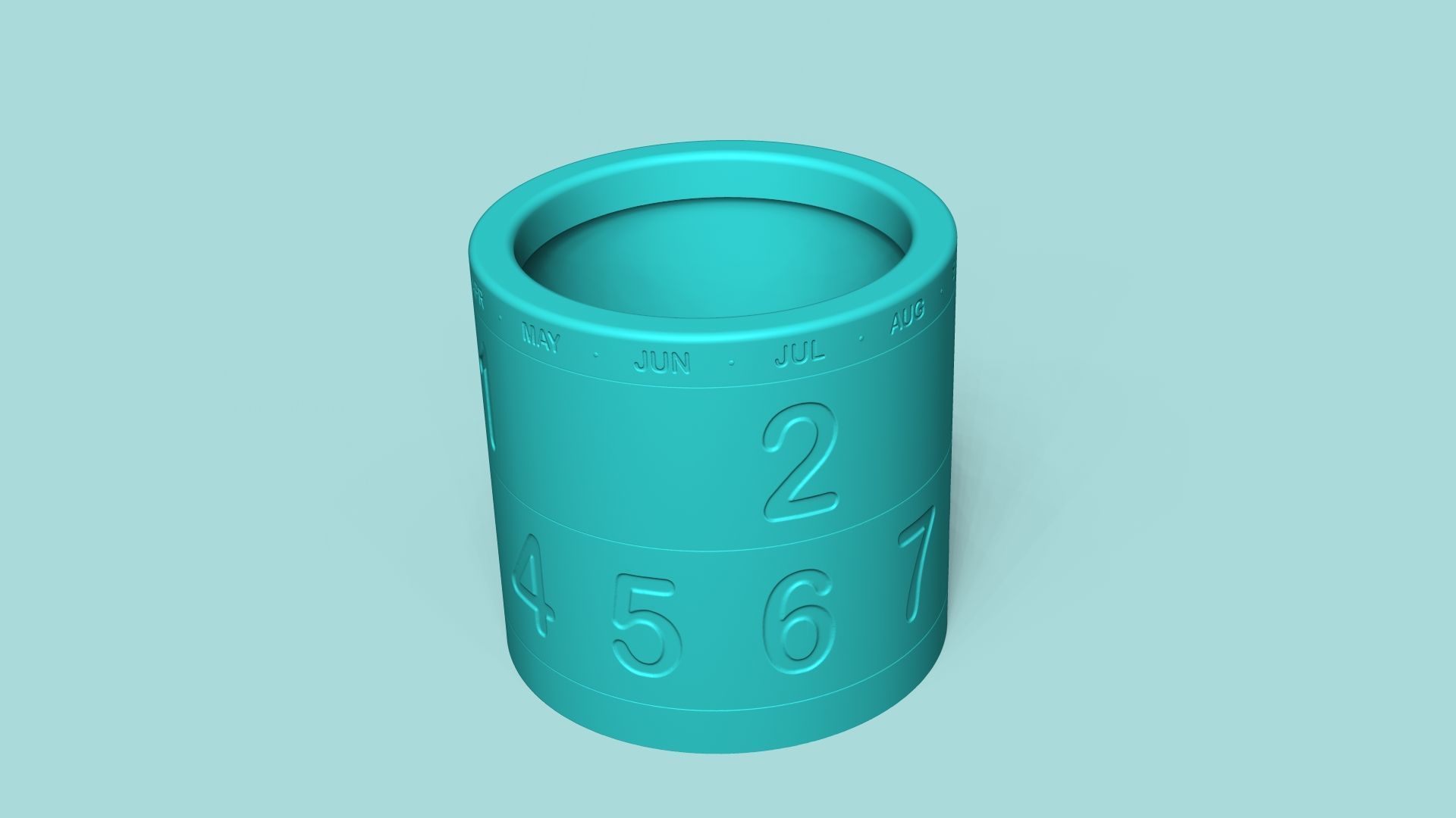 Calendar Vase - Spinning - Plant Pot - Home Decor 3D print model_4