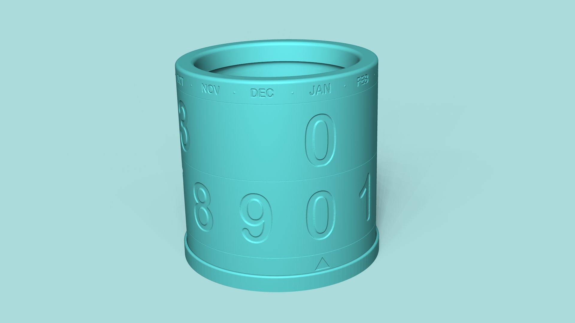 Calendar Vase - Spinning - Plant Pot - Home Decor 3D print model_8