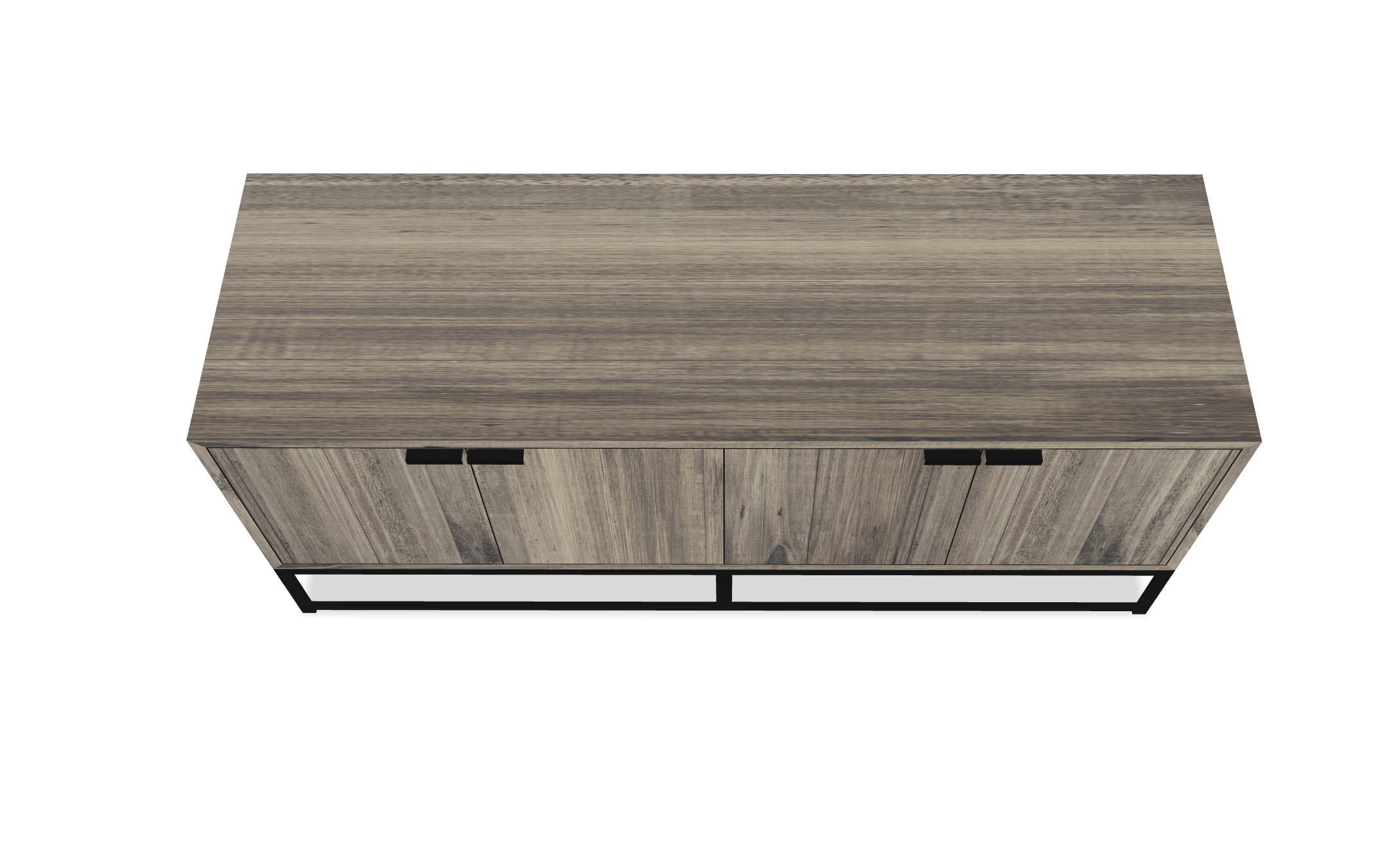 Industrial Style Wooden Sideboard 3D model_3