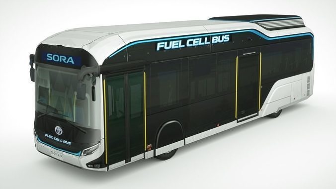 Toyota Sora Bus 2020 Low-poly 3D model