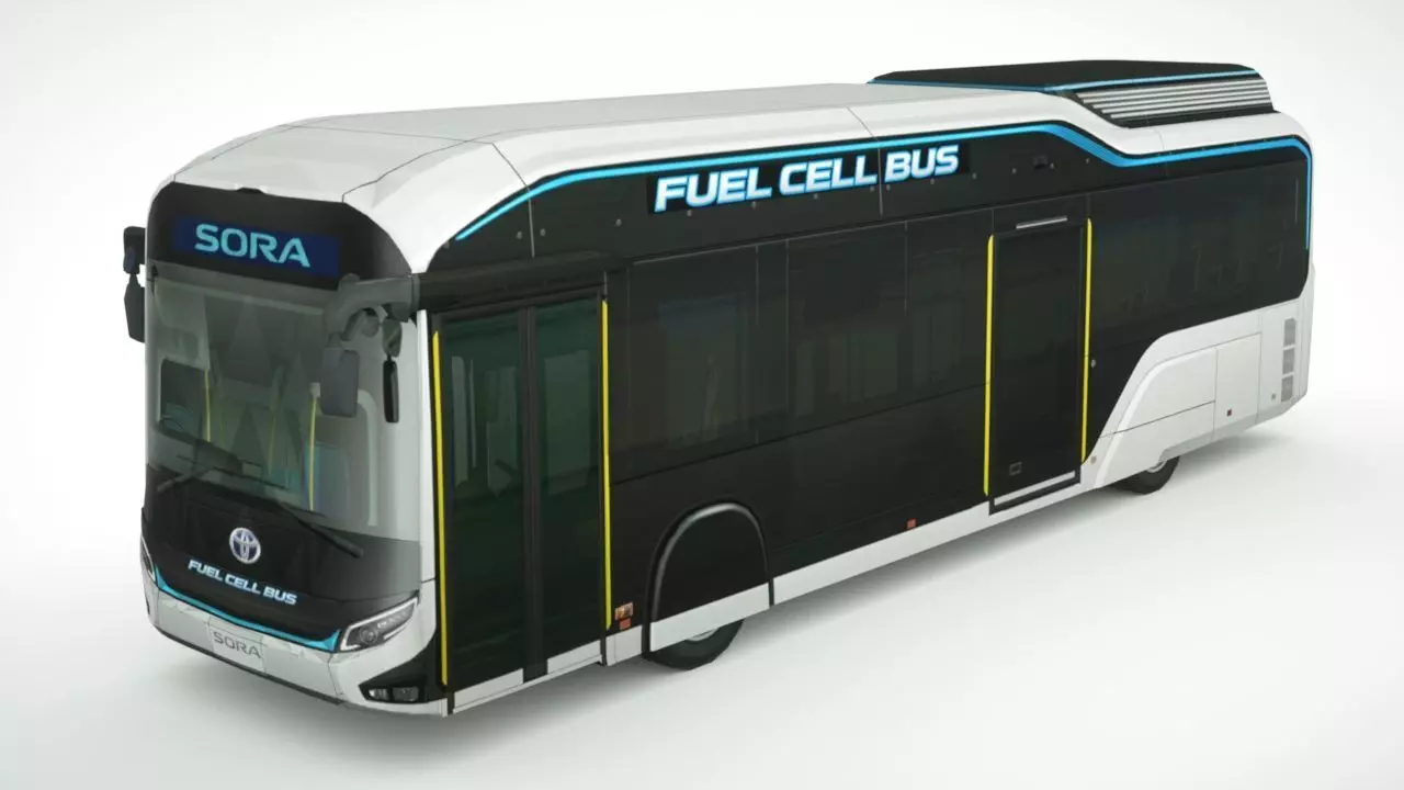Toyota Sora Bus 2020 Low-poly 3D model