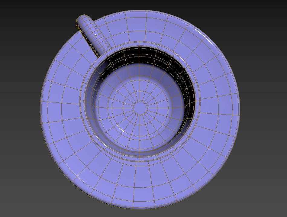 Tea Cup 3D low poly model Low-poly 3D model_31