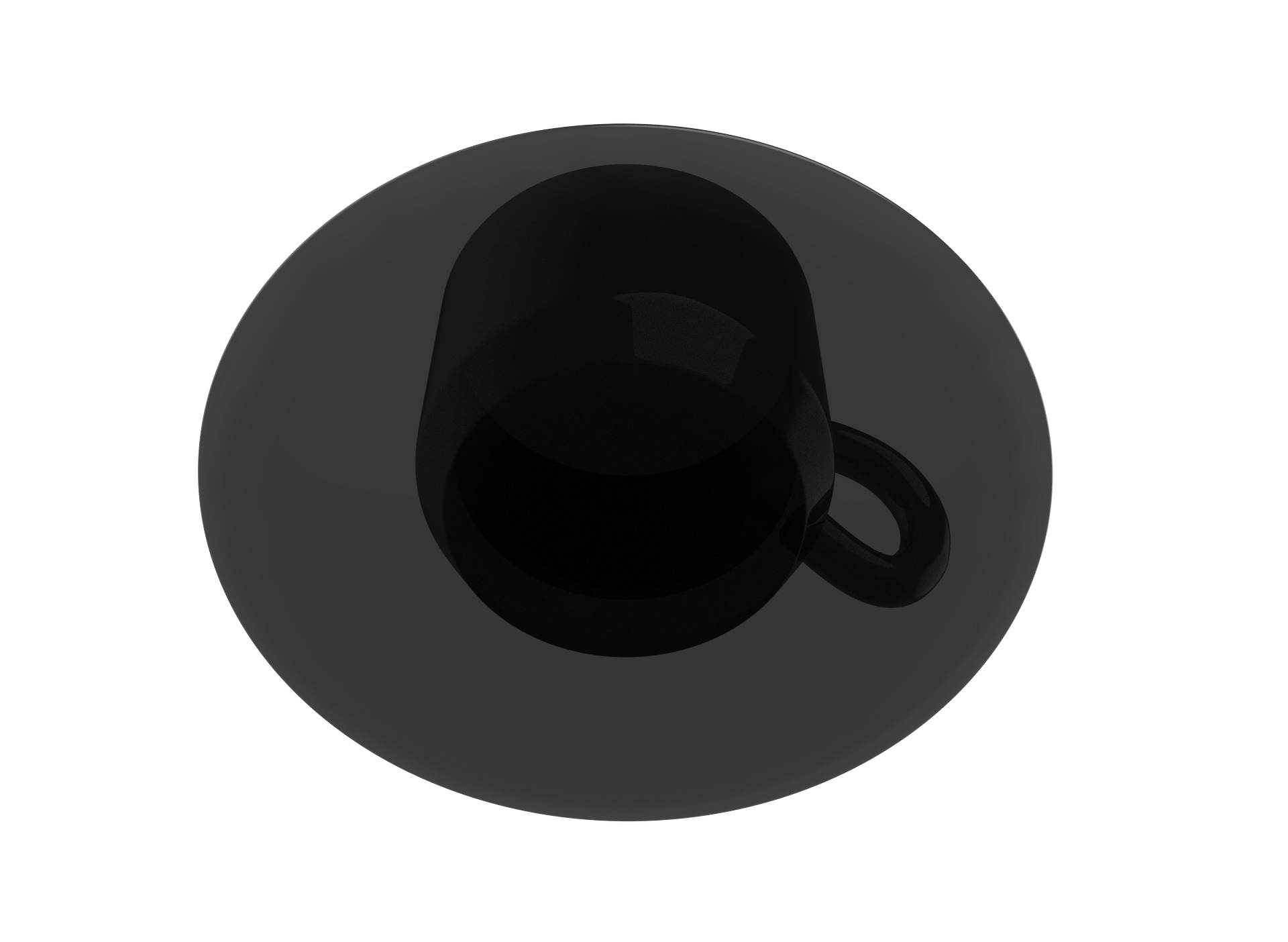 Tea Cup 3D low poly model Low-poly 3D model_10