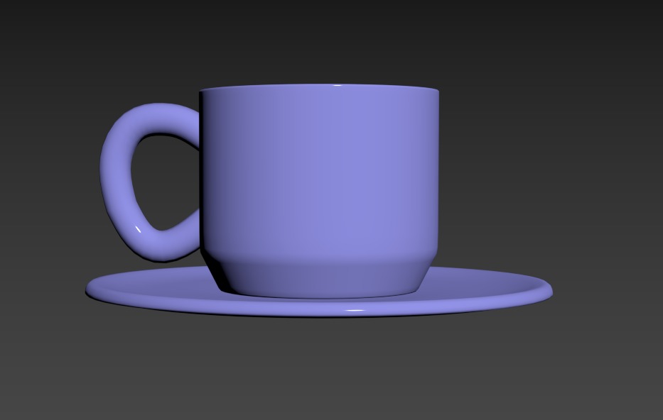 Tea Cup 3D low poly model Low-poly 3D model_22