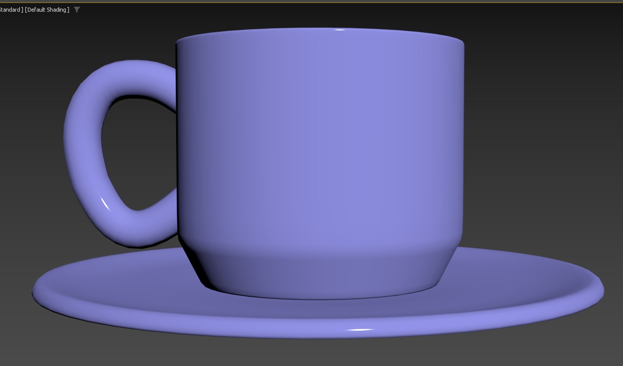 Tea Cup 3D low poly model Low-poly 3D model_23
