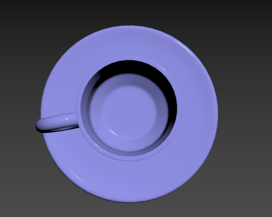 Tea Cup 3D low poly model Low-poly 3D model_26