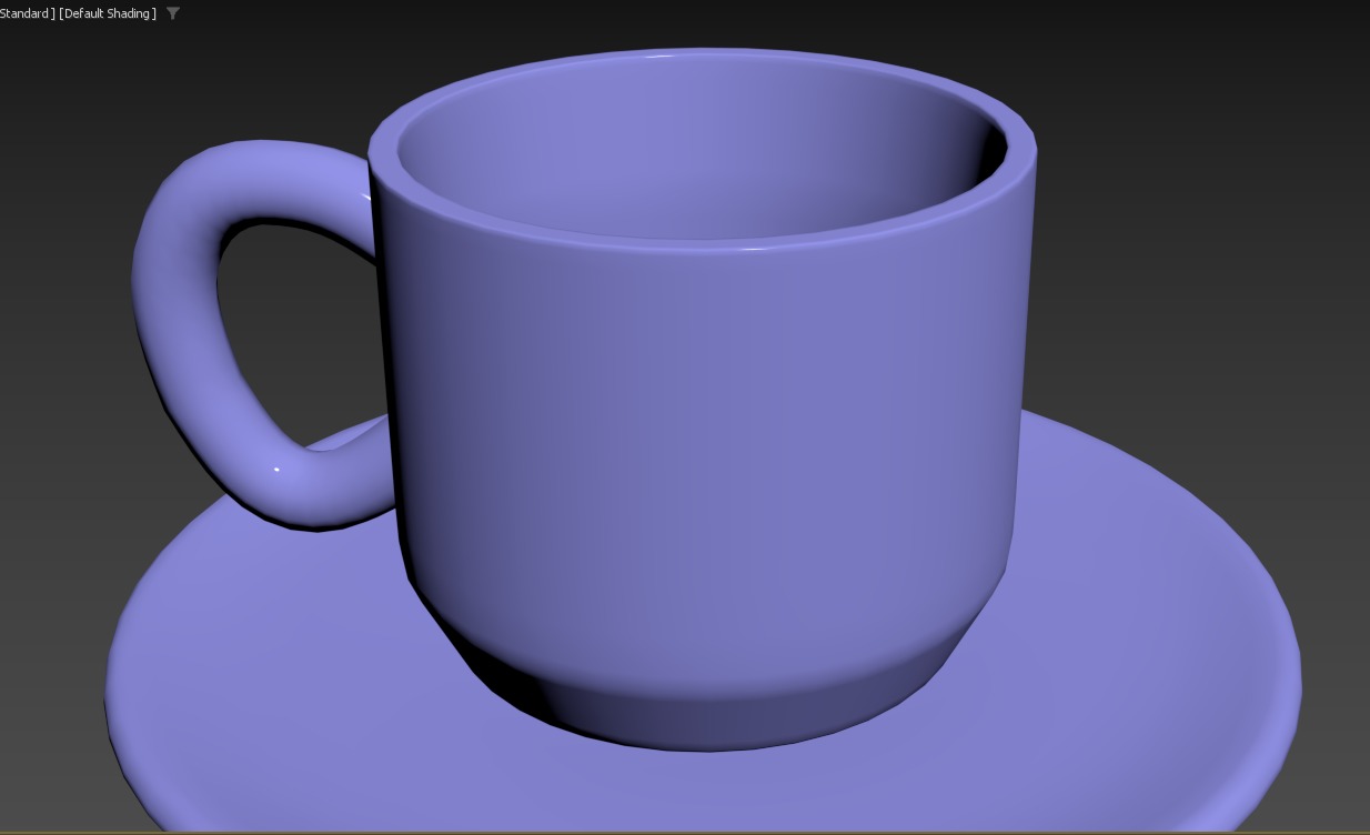 Tea Cup 3D low poly model Low-poly 3D model_24