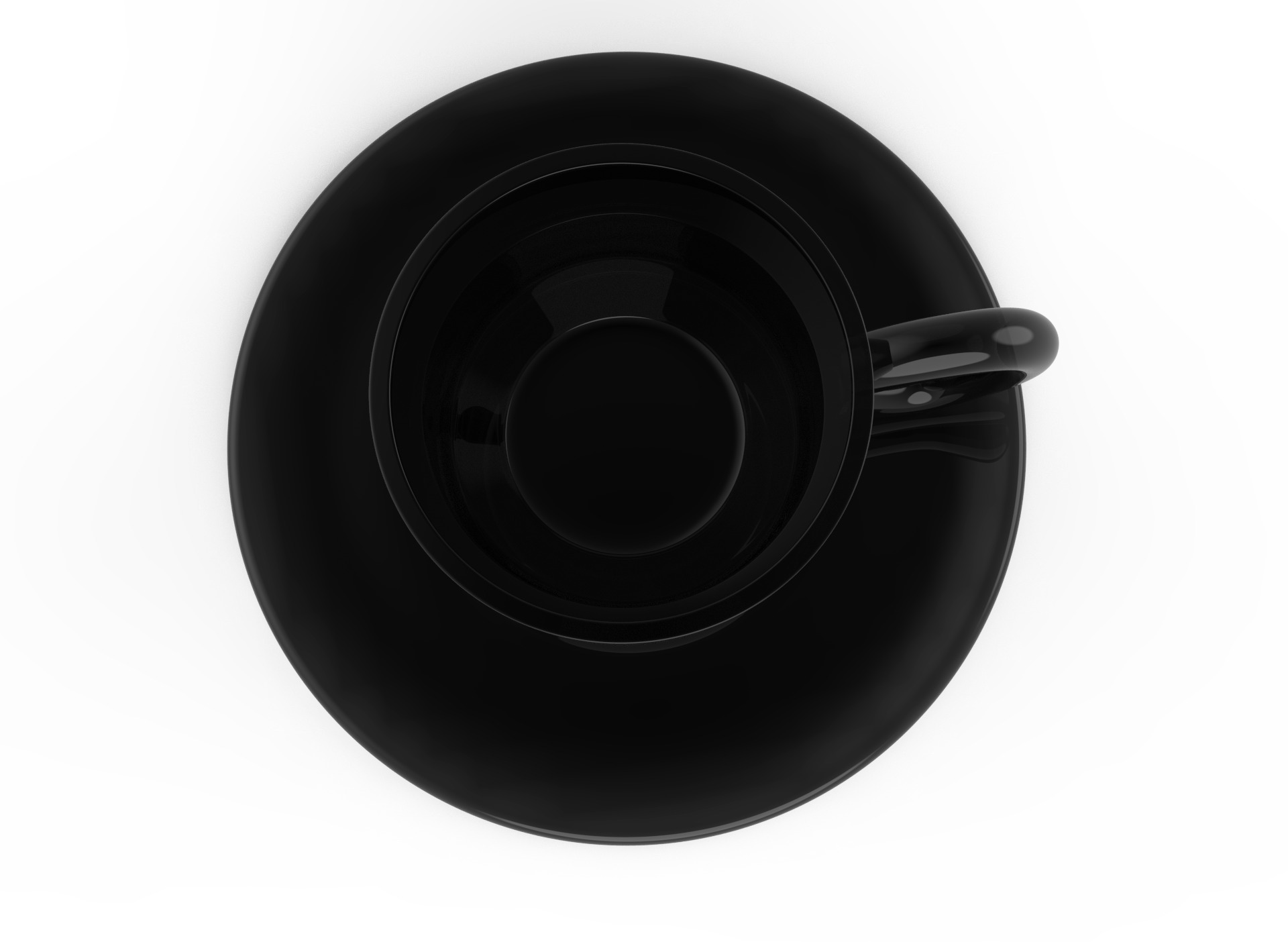 Tea Cup 3D low poly model Low-poly 3D model_11