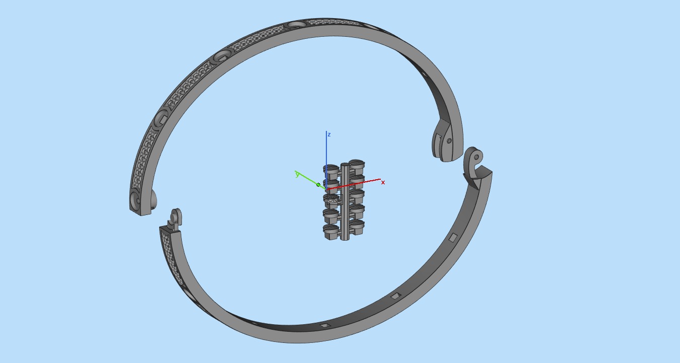 Cartier Bracelet 3D print model_12