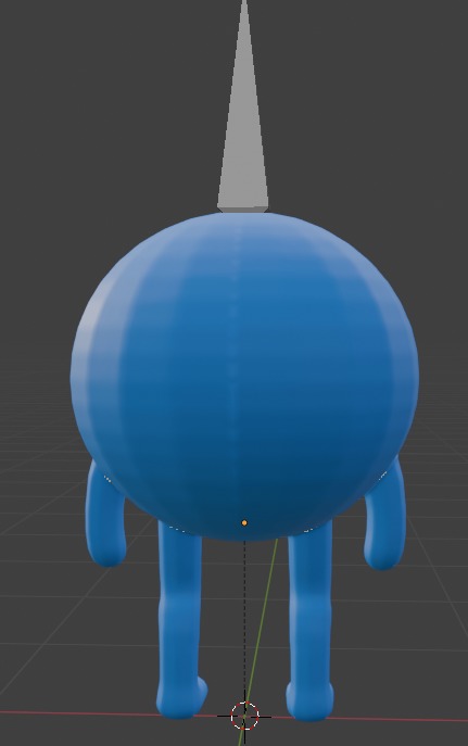 Bluefy rigged character 3D model_3