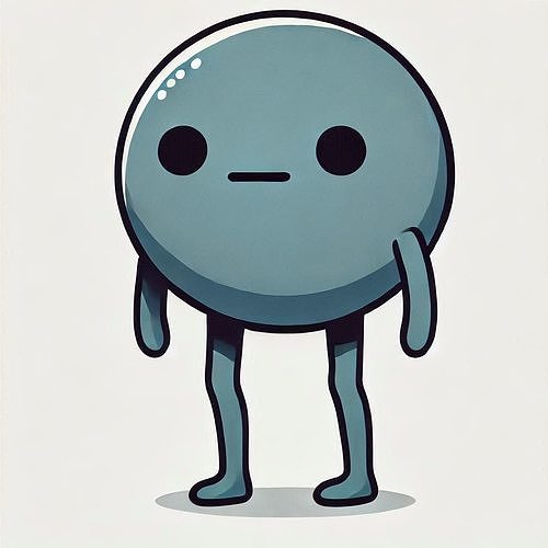 Bluefy rigged character 3D model