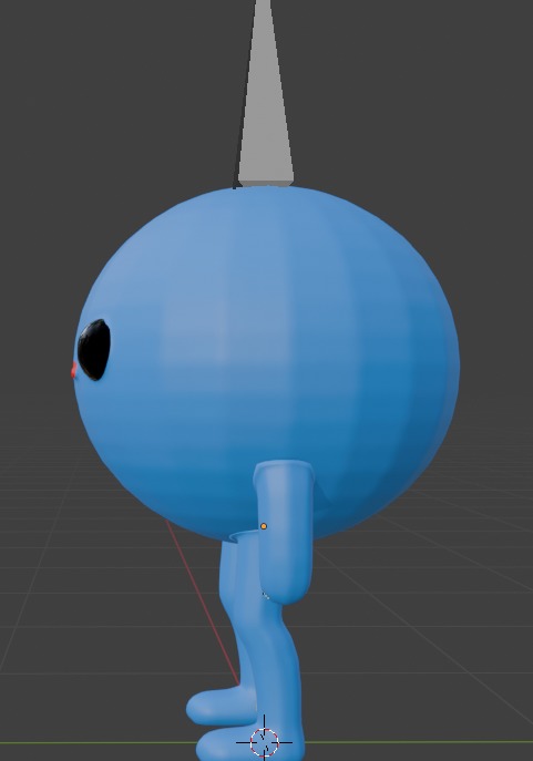 Bluefy rigged character 3D model_2