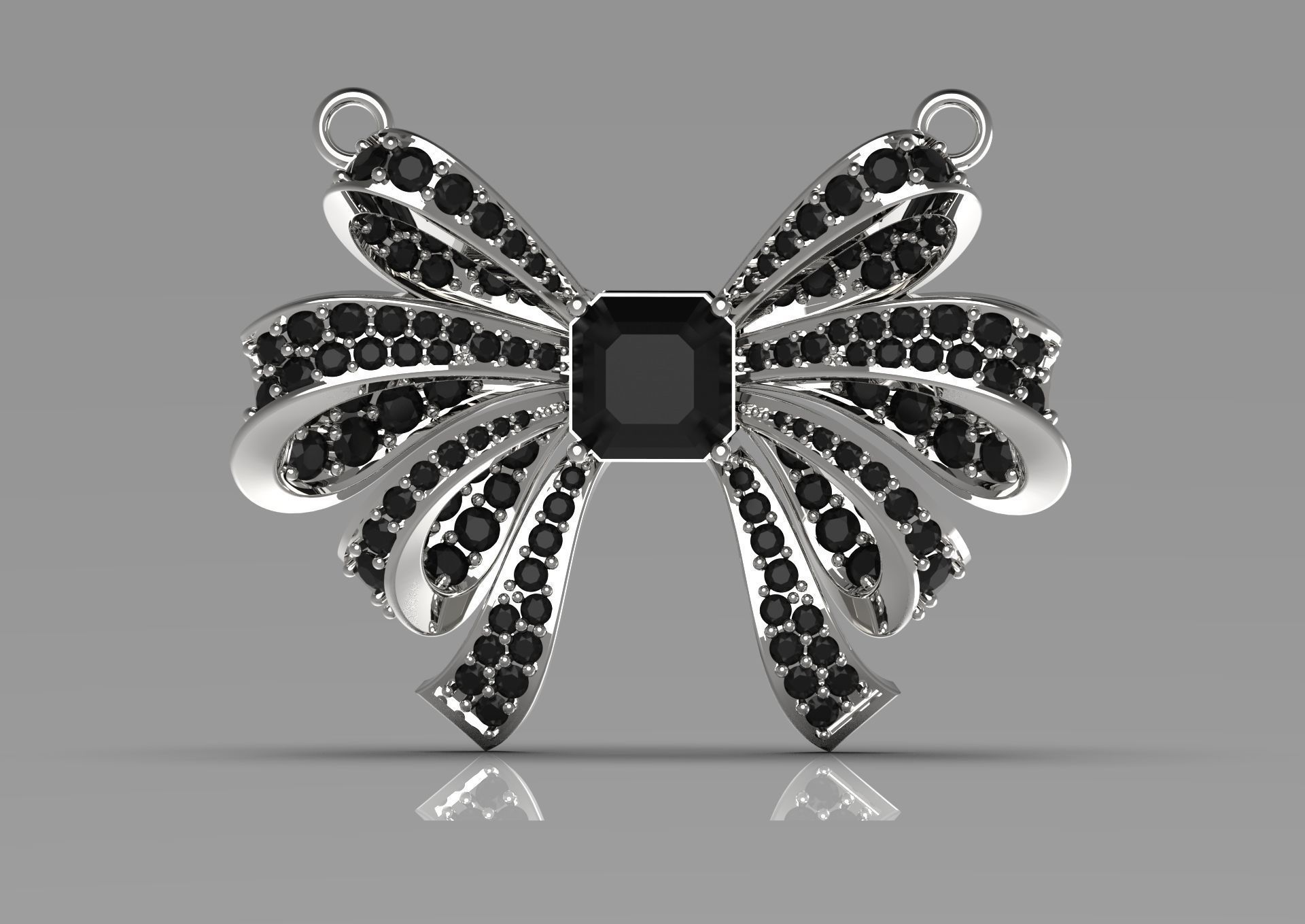 Bow tie pendant jp0004 3D print model_20