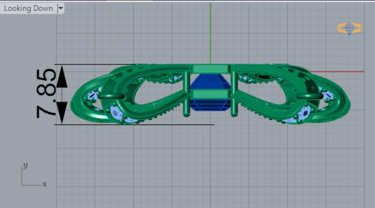 Bow tie pendant jp0004 3D print model_10