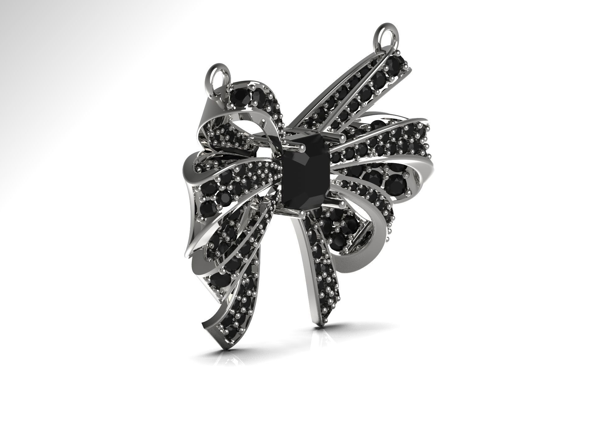 Bow tie pendant jp0004 3D print model_21