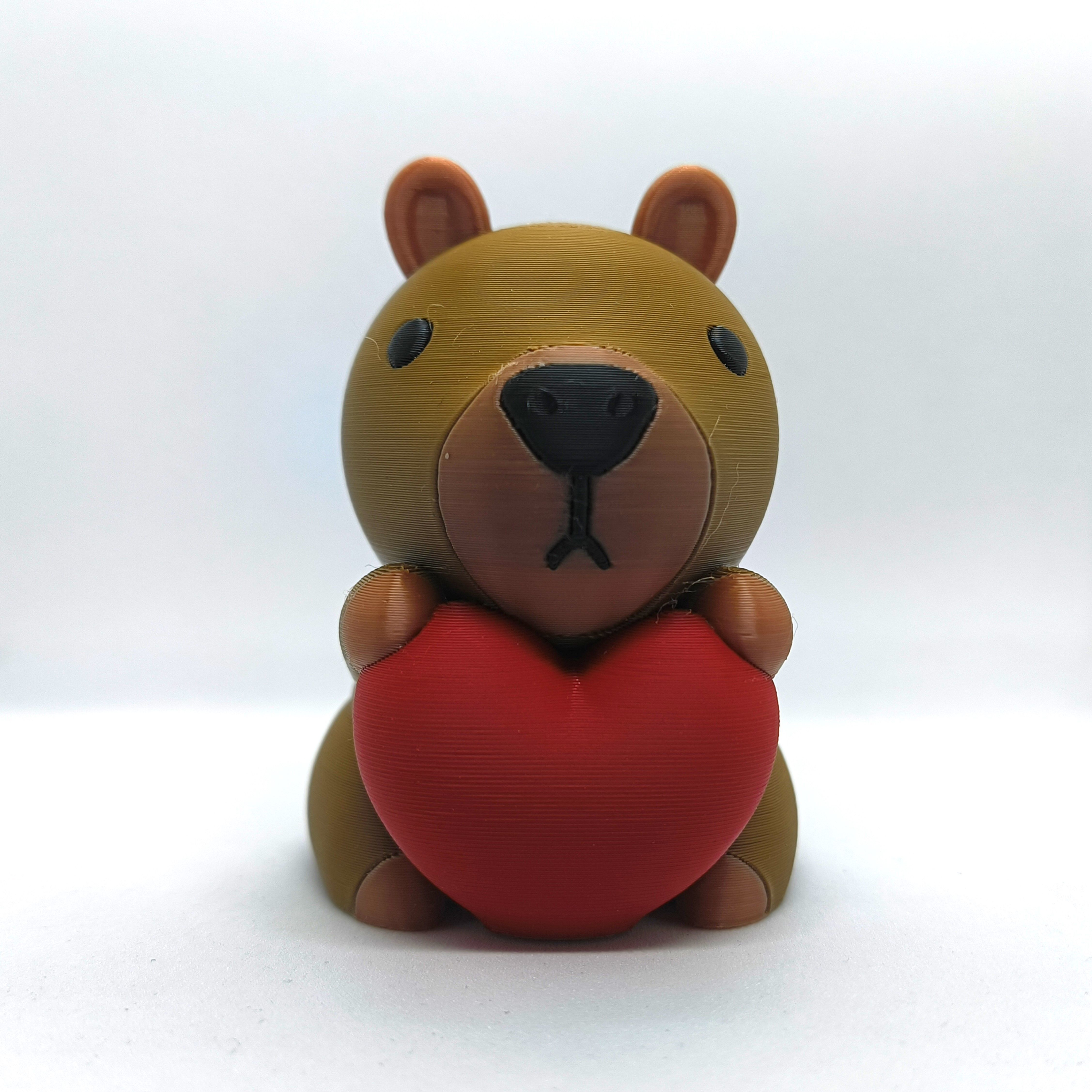 Valentines Special - Kawaii Capybara 3D print model_2