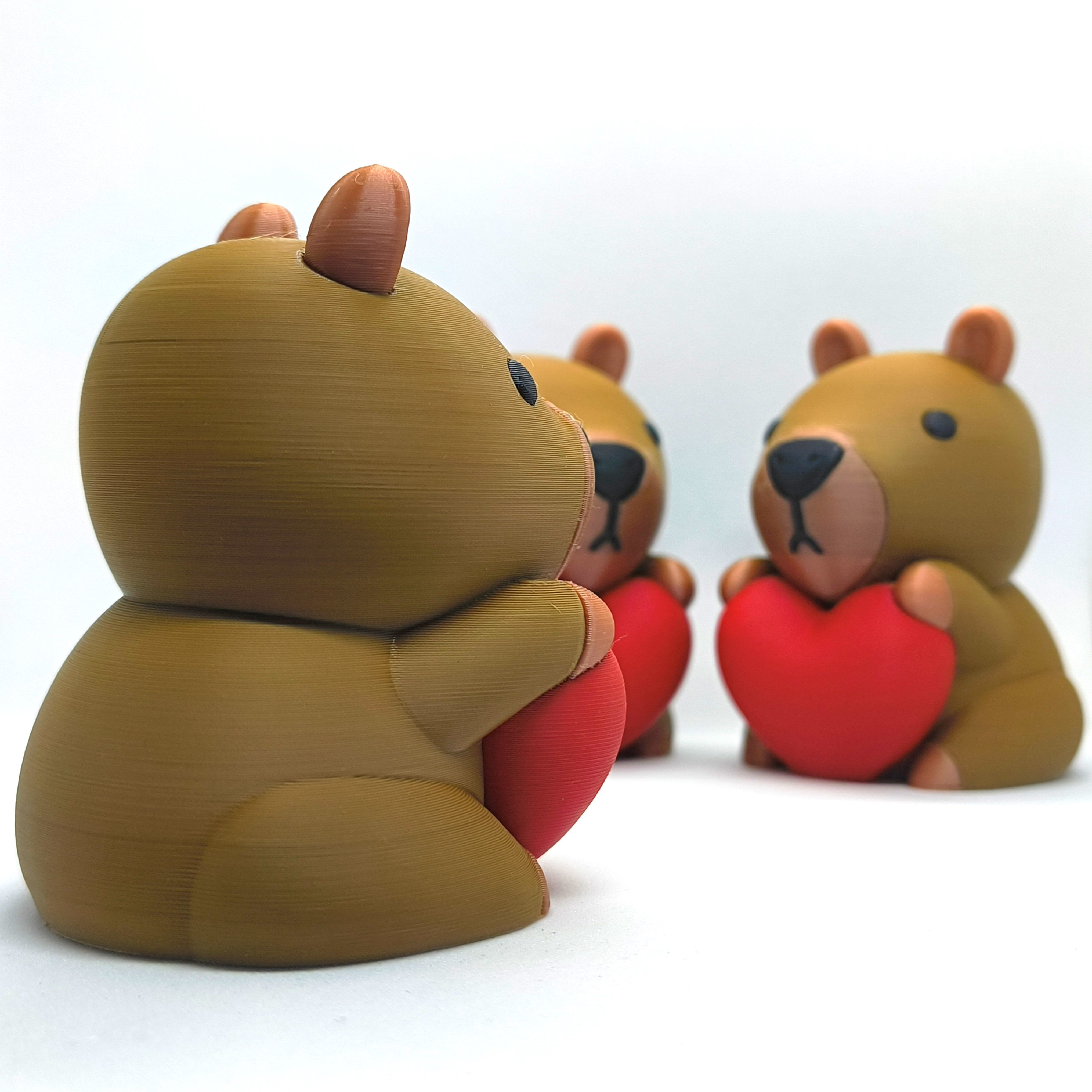 Valentines Special - Kawaii Capybara 3D print model_5
