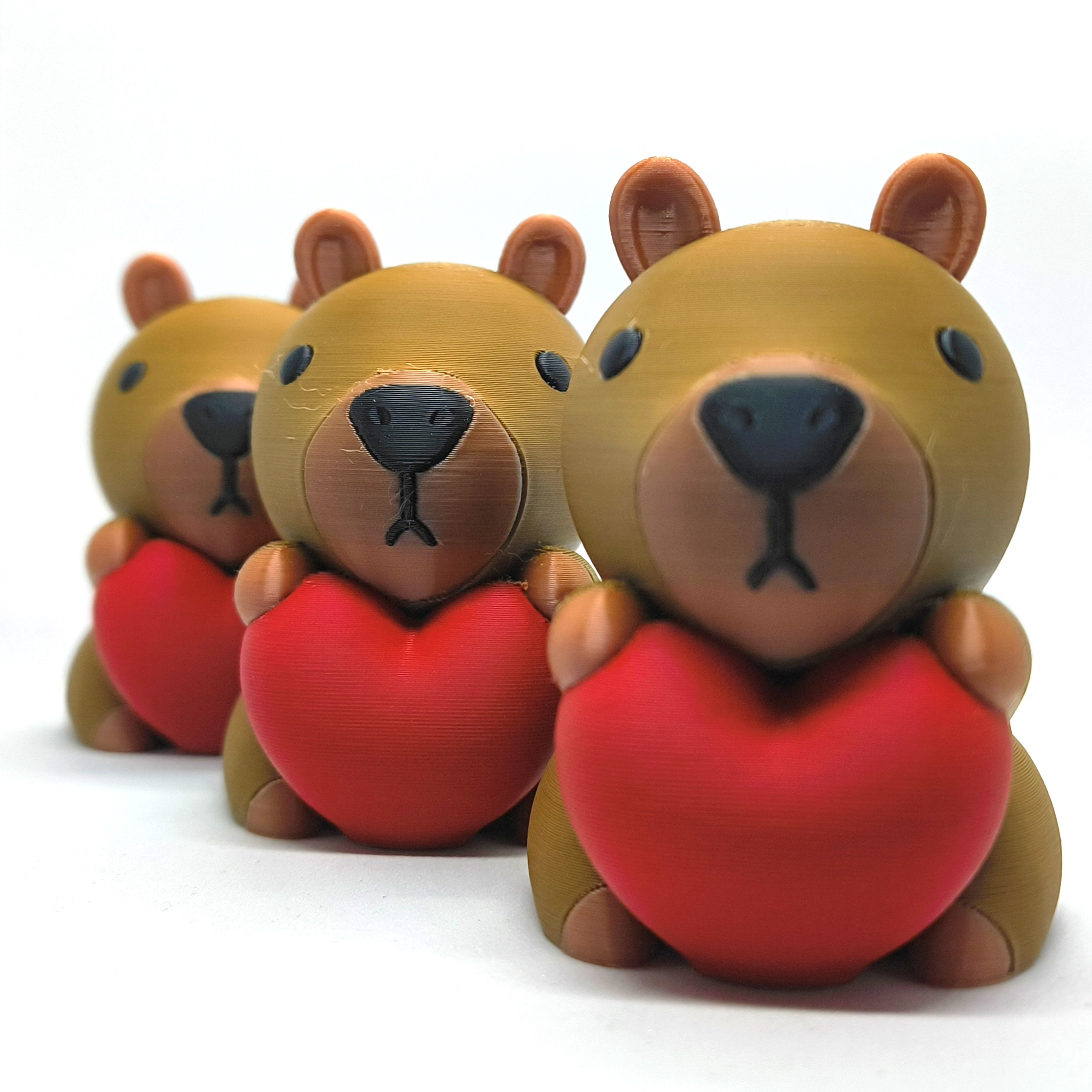 Valentines Special - Kawaii Capybara 3D print model_4
