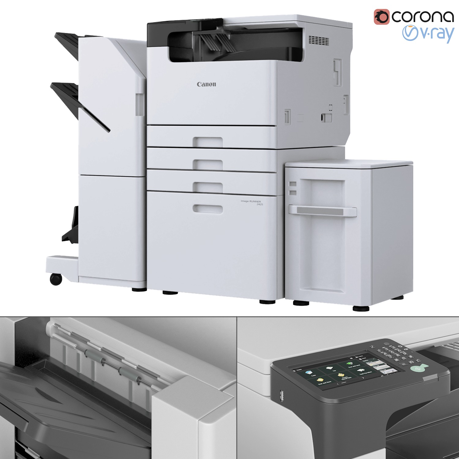 Canon imageRUNNER series printer  3D model_1