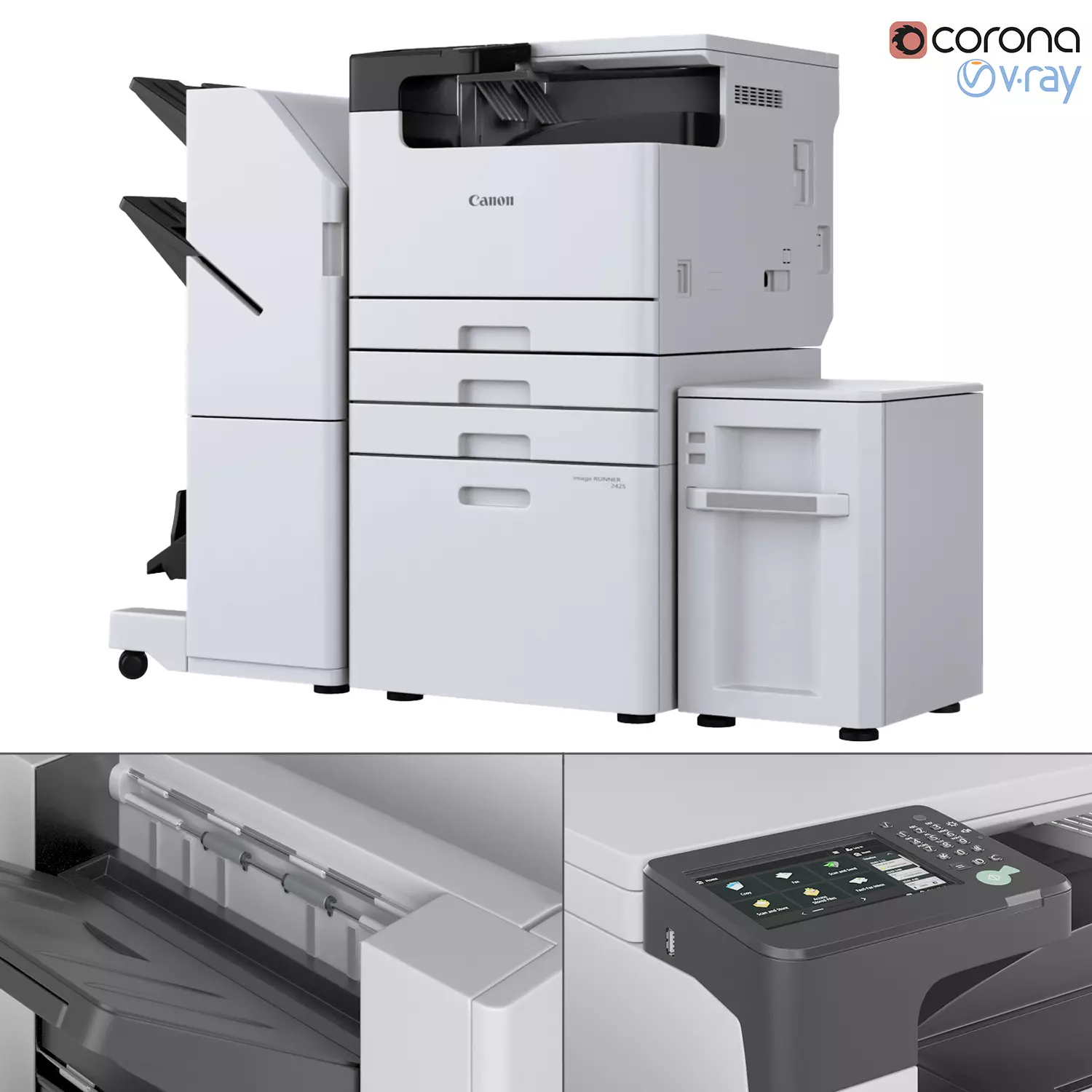 Canon imageRUNNER series printer  3D model_0
