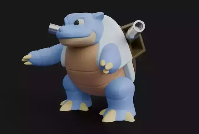 Blastoise Pokemon statue Fan Art