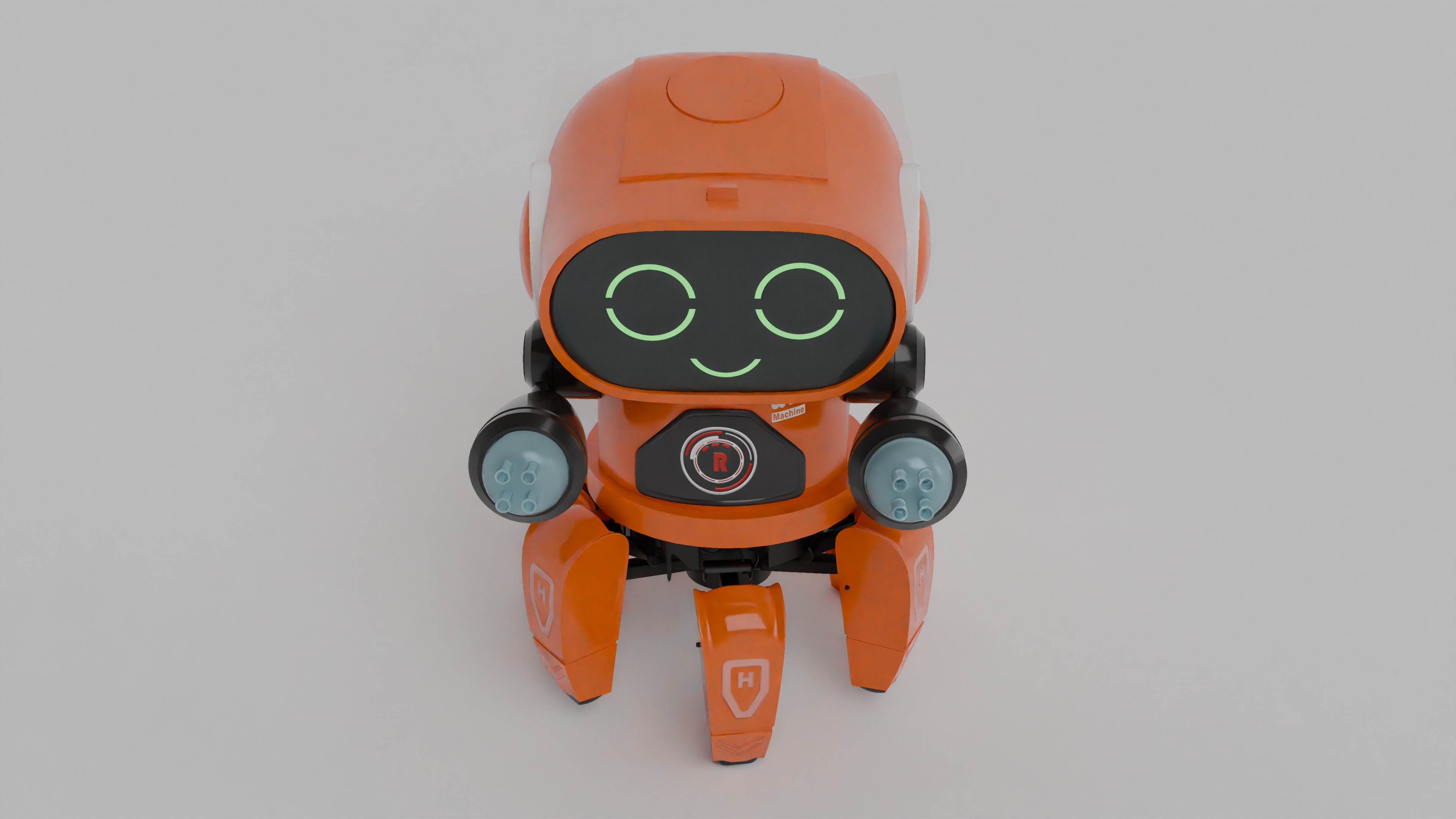 Toyshine Bot Robot warmachine Low-poly 3D model_8