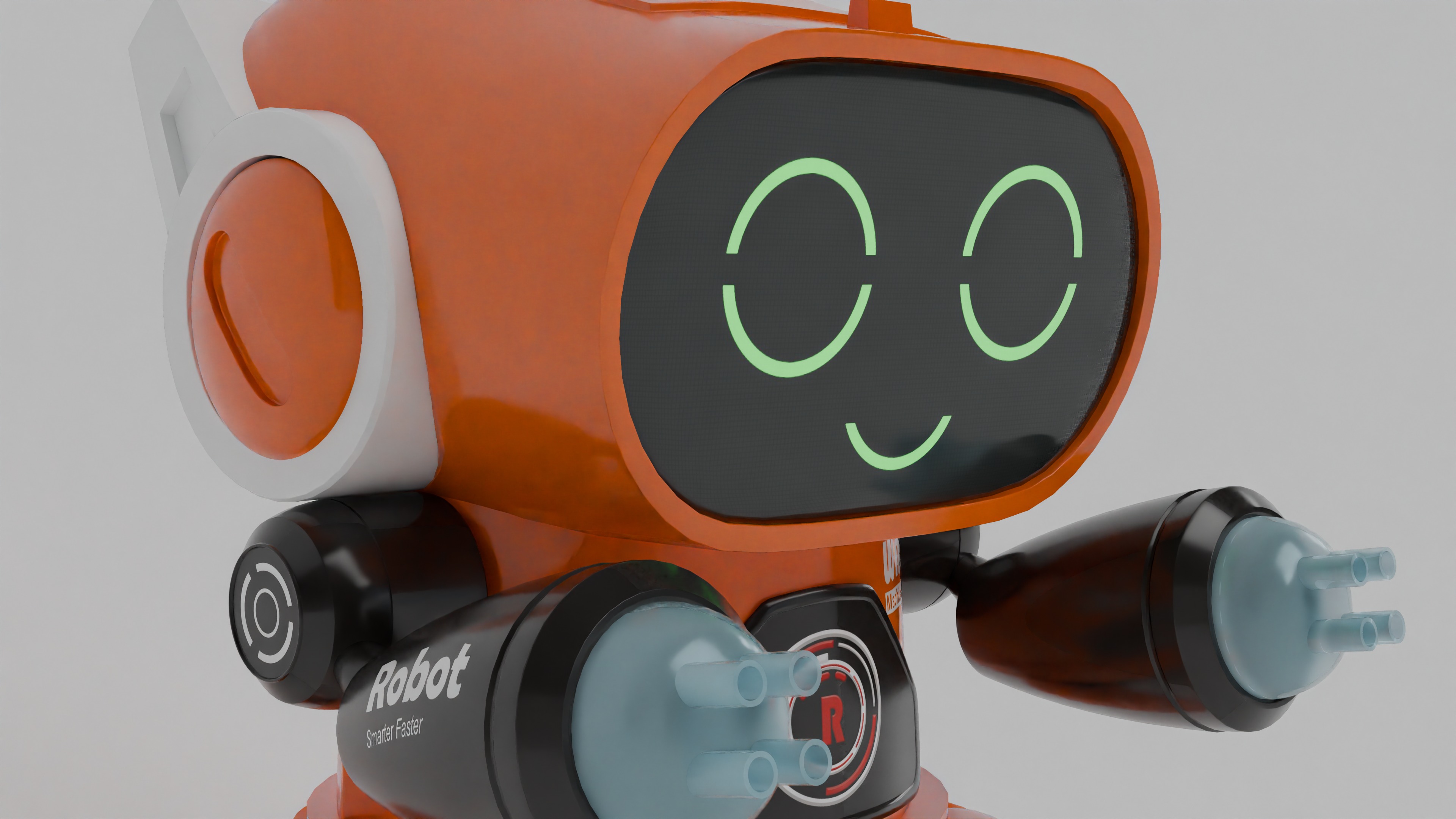 Toyshine Bot Robot warmachine Low-poly 3D model_4