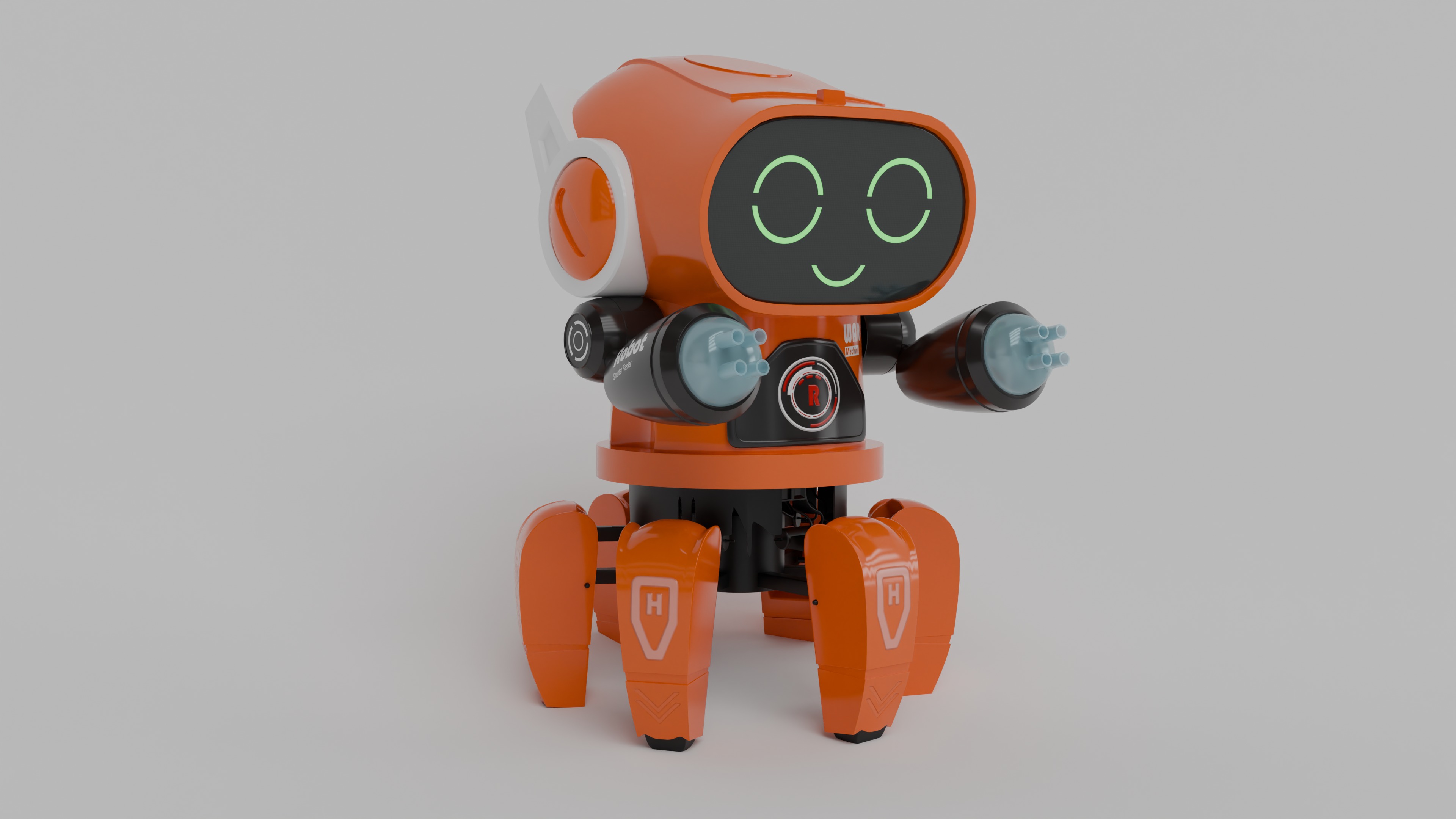 Toyshine Bot Robot warmachine Low-poly 3D model_6