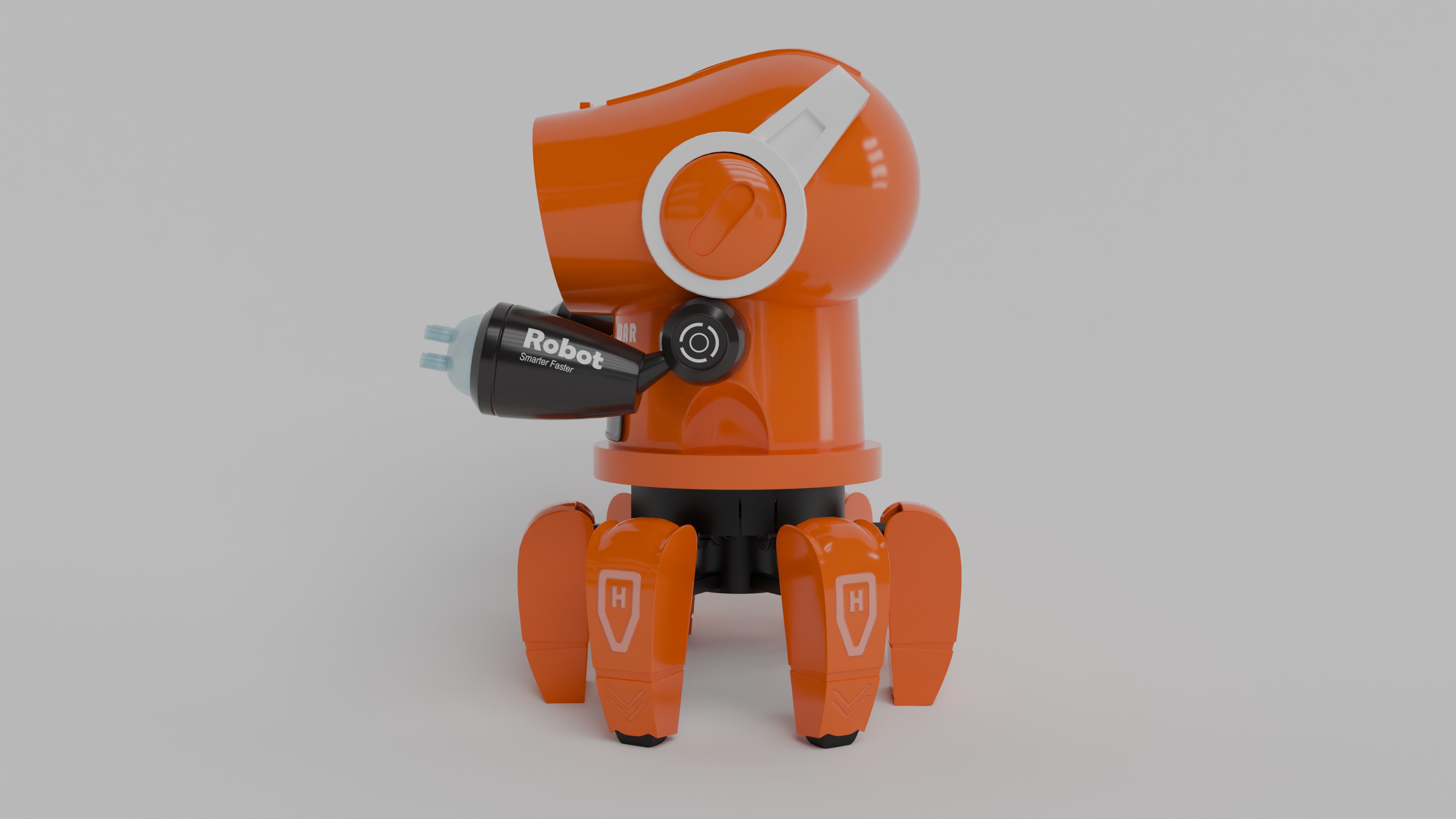 Toyshine Bot Robot warmachine Low-poly 3D model_5