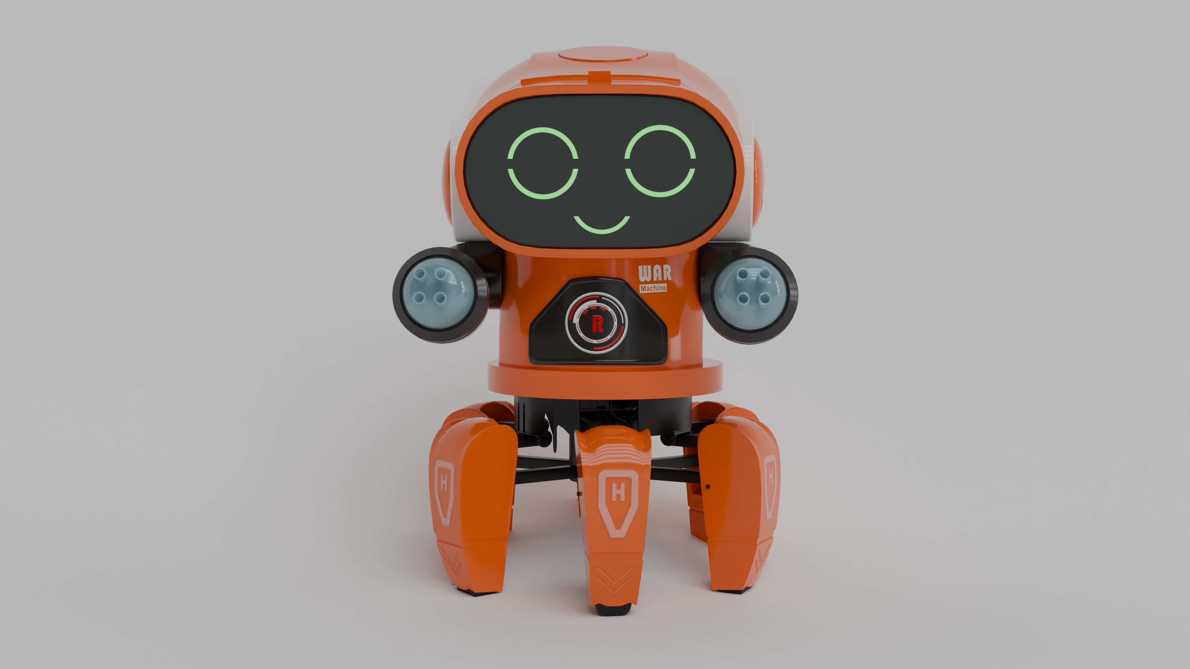 Toyshine Bot Robot warmachine Low-poly 3D model_3