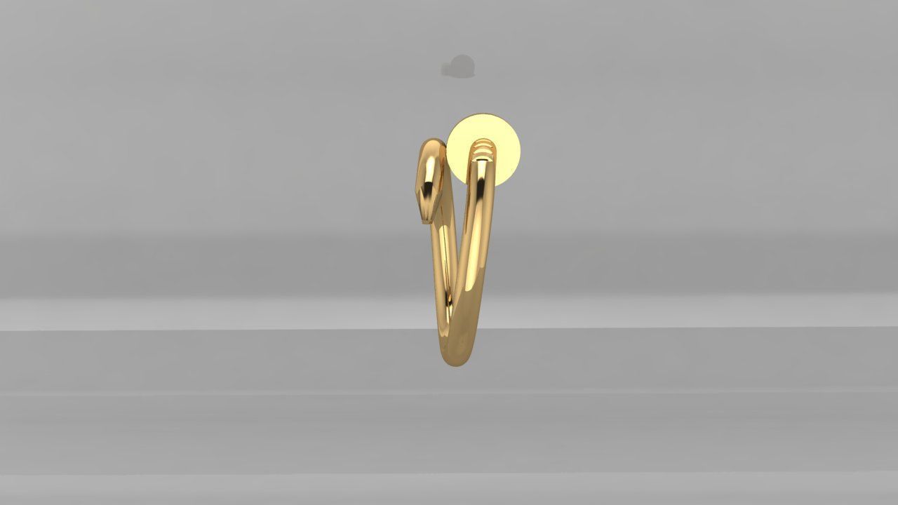 Ring Cartier  3D print model_4