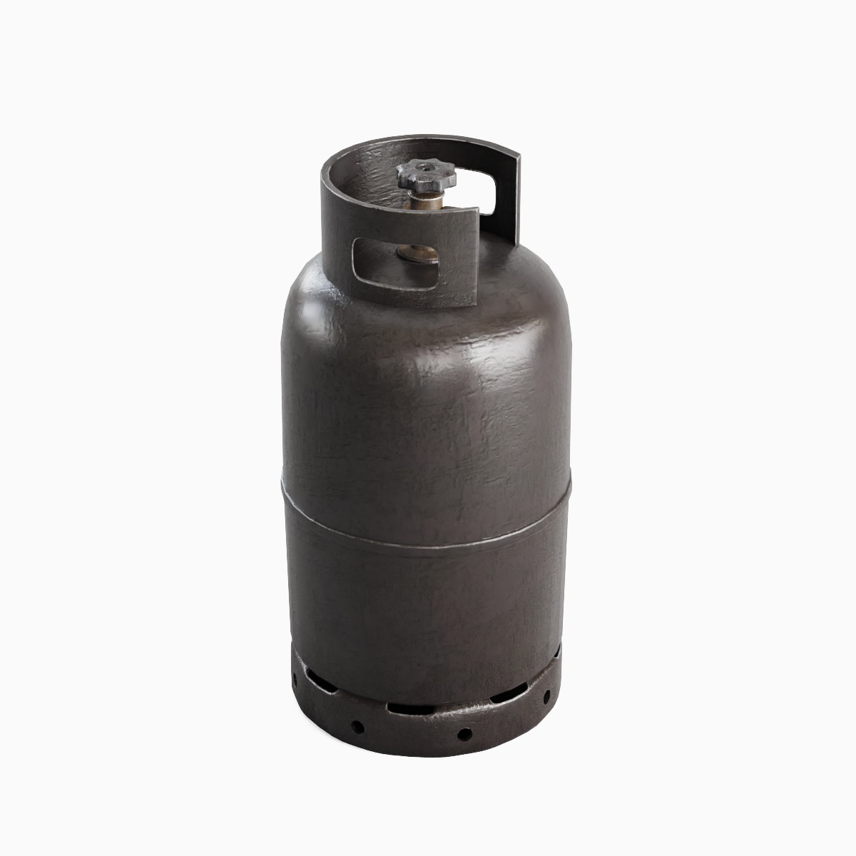 Dirty Gas Cylinder 05 Low-poly 3D model_4