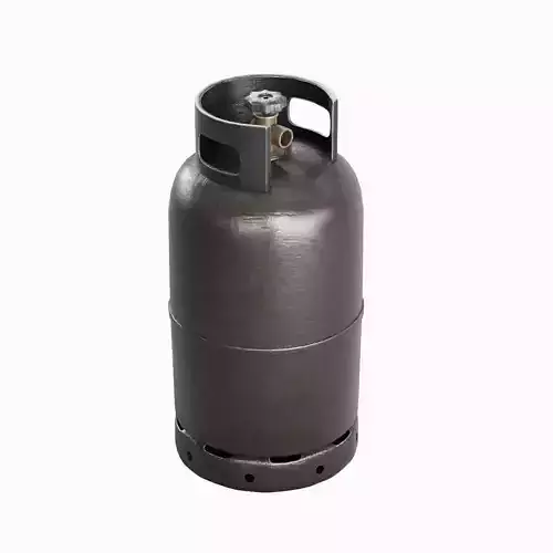 Dirty Gas Cylinder 05 Low-poly 3D model
