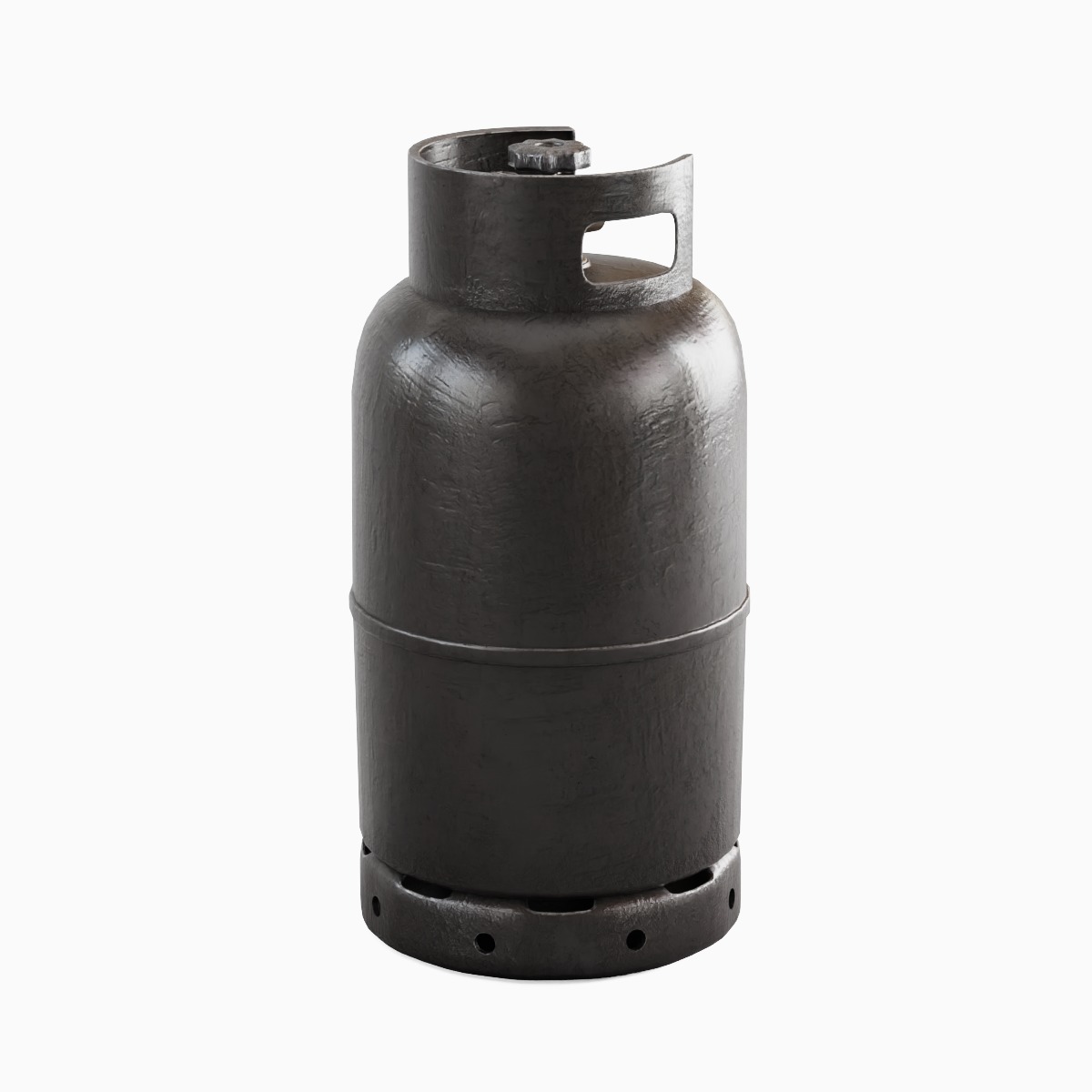Dirty Gas Cylinder 05 Low-poly 3D model_2