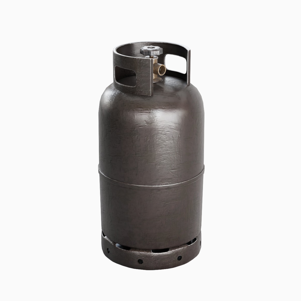 Dirty Gas Cylinder 05 Low-poly 3D model_3