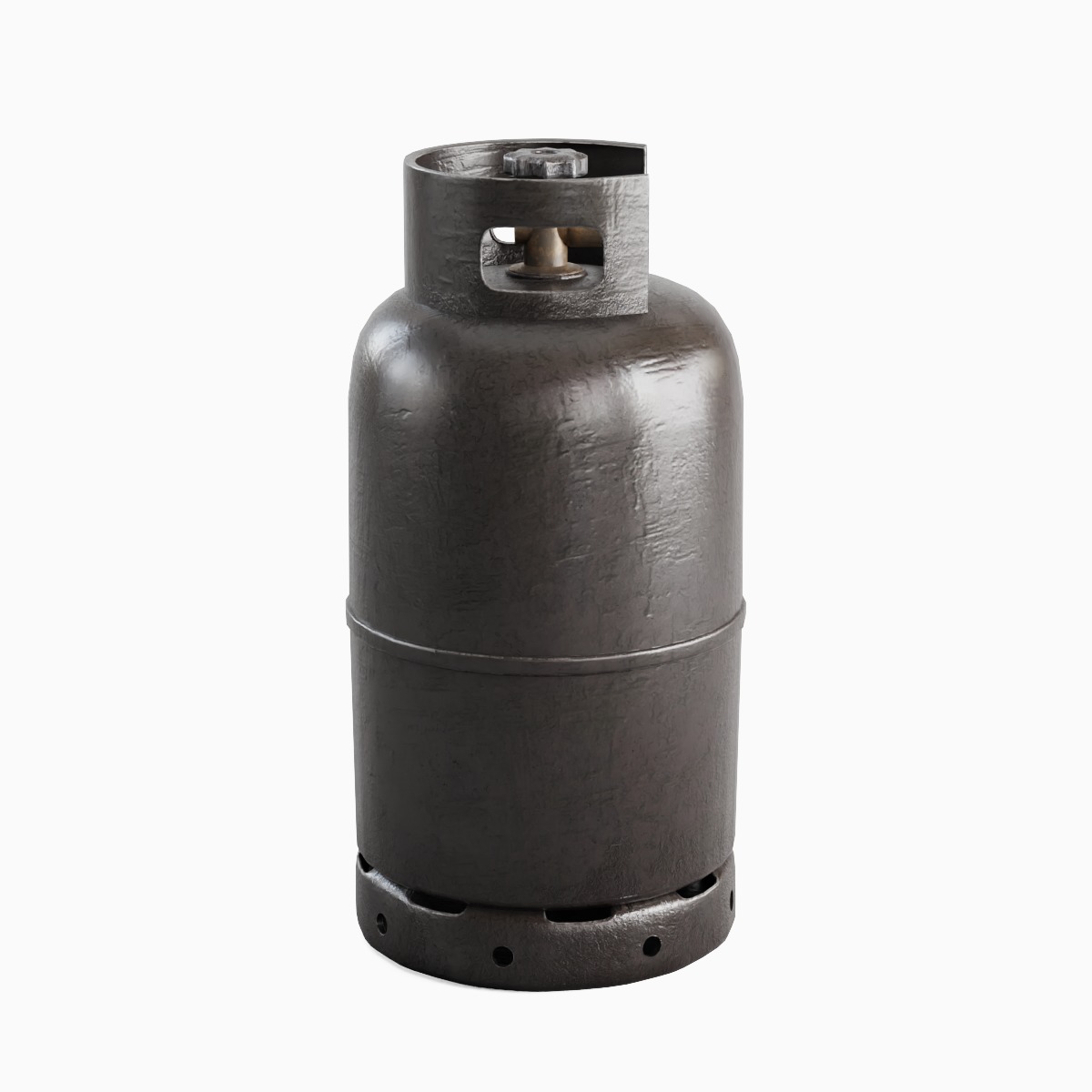 Dirty Gas Cylinder 05 Low-poly 3D model_1