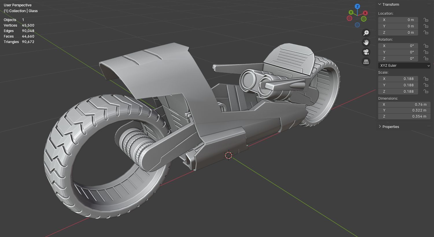 CyberBlade EX-01 3D model for game 3D model_42