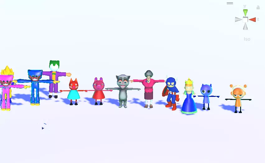 26 Character 3D Incredebox and cartoons 3D model_0