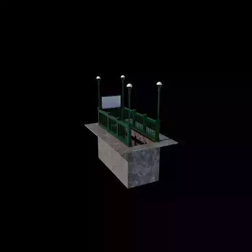 Subway Entrance 3D model